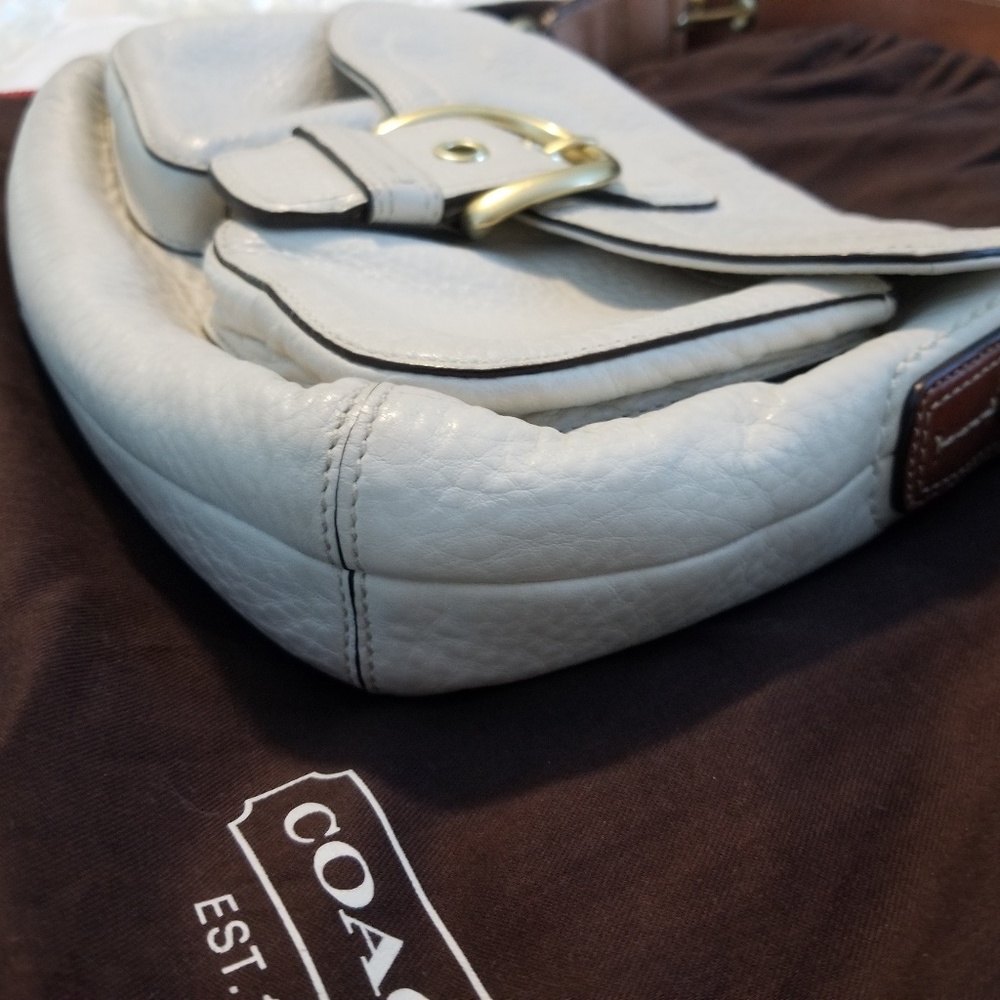 Coach Boho Pebbled Leather Buckle Purse